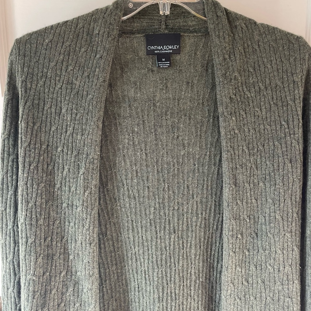 Cynthia Rowley Green Cashmere Sweater
